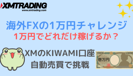 海外FXのXMを使って1万円チャレンジをして稼いでみた