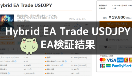 Hybrid EA Trade USDJPYのEA検証結果