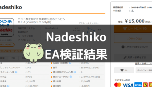 NadeshikoのEA検証結果