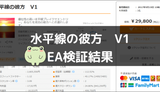 水平線の彼方のEA検証結果