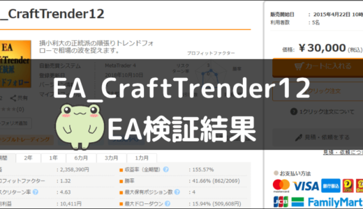 EA_CraftTrender12のEA検証結果