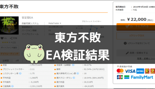 東方不敗のEA検証結果