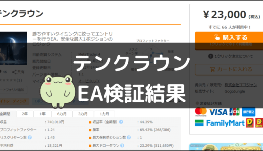 テンクラウンのEA検証結果